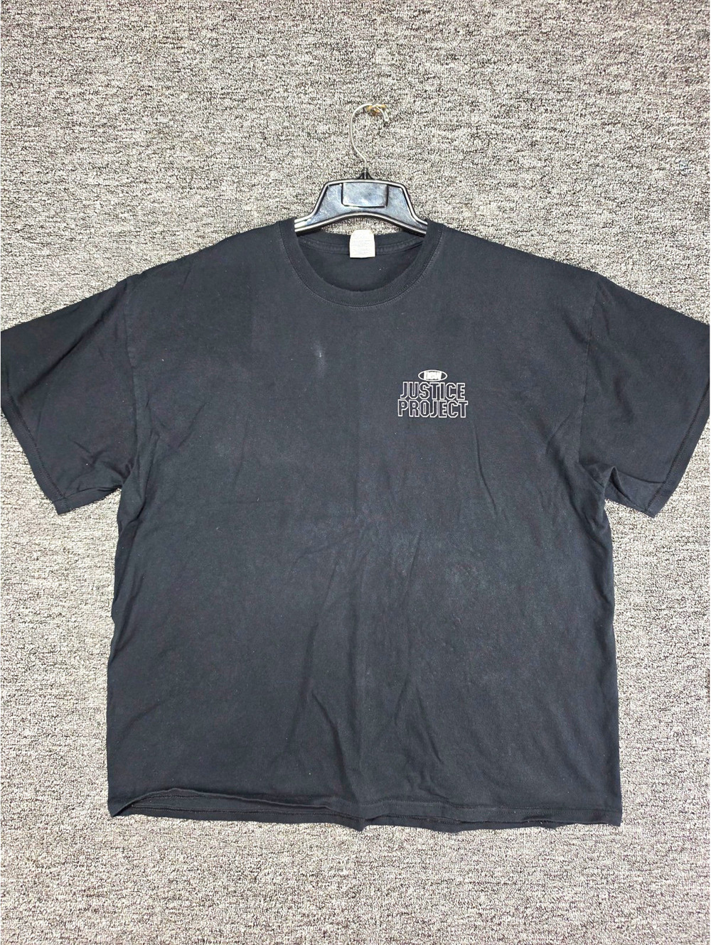 Port & Company Essential Tee Men's Black Justice Project Graphic T-Shirt 2XL